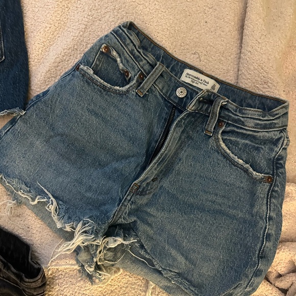 3 for $40 Abercrombie & Fitch High Rise Denim Shorts . 

$15 for each - Picture 5 of 11